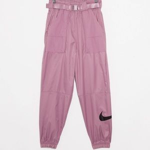 Nike Woven Swoosh Purple Cargo Pants w Belt